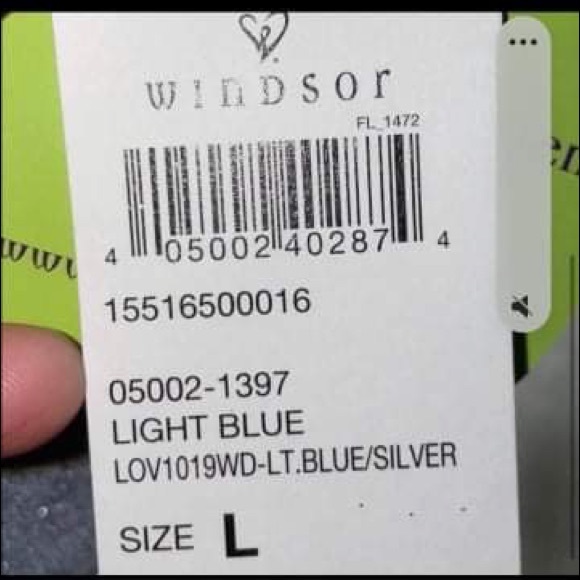 Windsor Long Light Blue Formal Dress - Picture 3 of 3